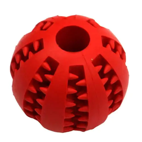 Treat Ball for Cats and Dogs Red 5cm