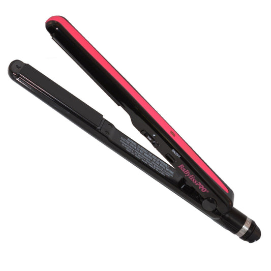 BabylissPro Nano Titanium Flat Iron 1" Pink w/Free Tote