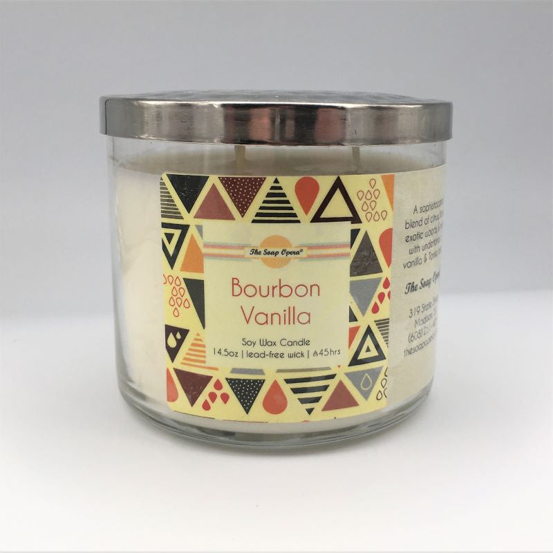 The Soap Opera Soy Wax Candle 14oz 411g - Bourbon Vanilla