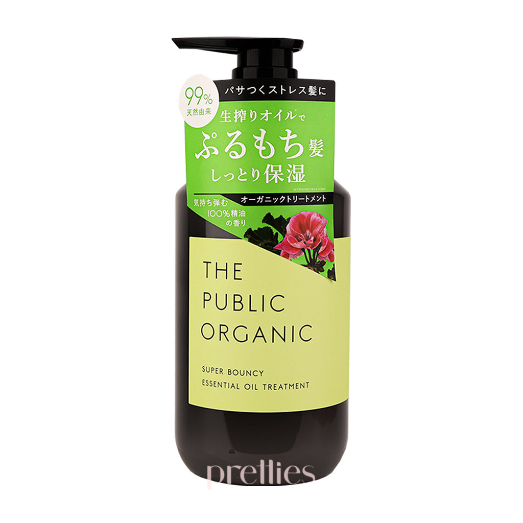 THE PUBLIC ORGANIC Super Bouncy Essential Oil Treatment (Mandarin Orange & Geranium) 480ml