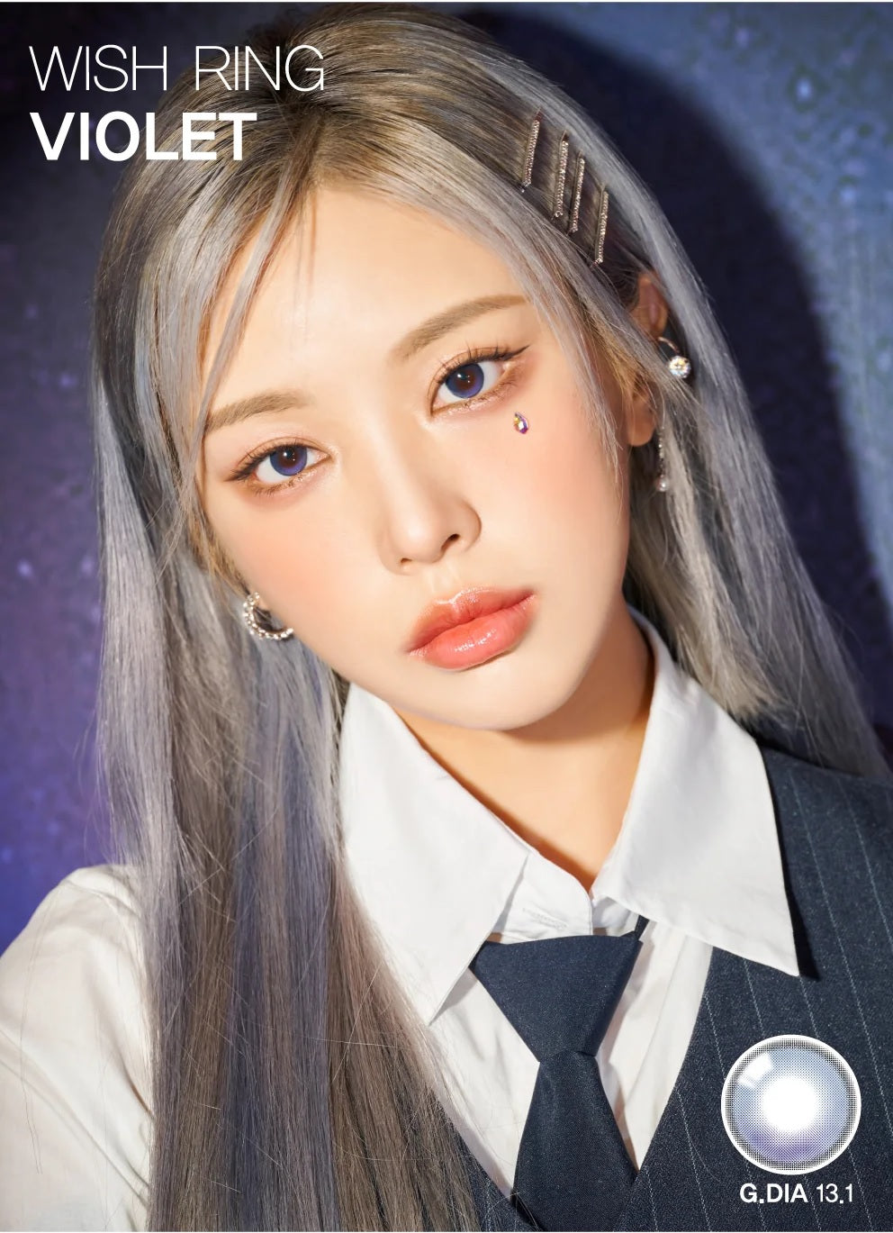 Ann365 Wish Ring Violet Monthly Contact Lenses 2 Pack