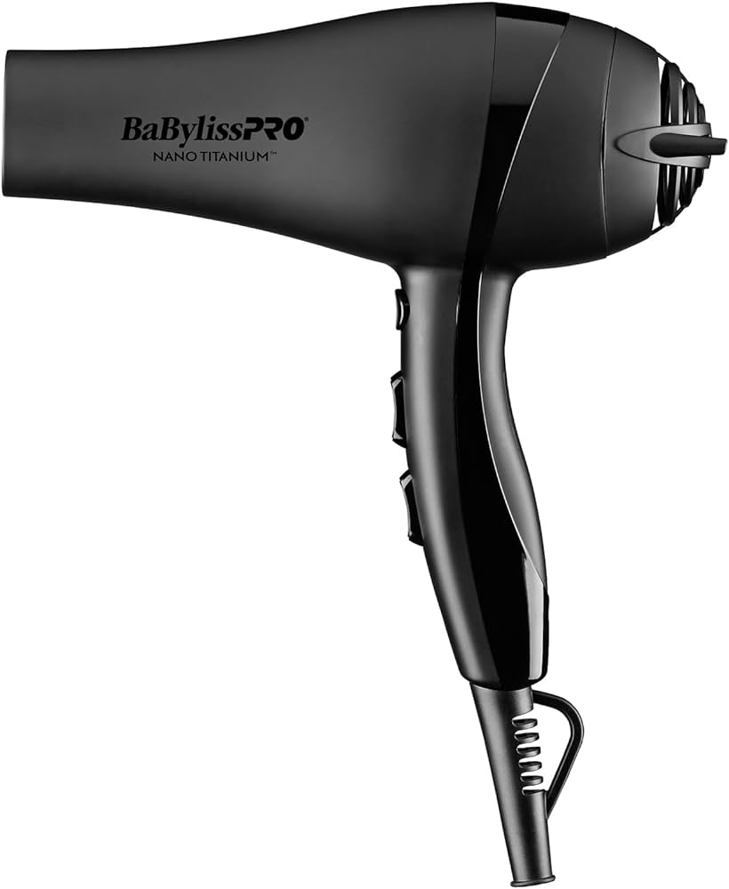 BabylissPro Nano Titanium 2000 Watts Hair Dryer Limited Edition - Black