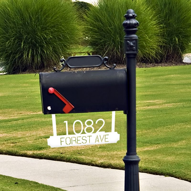 Slate Mailbox Sign