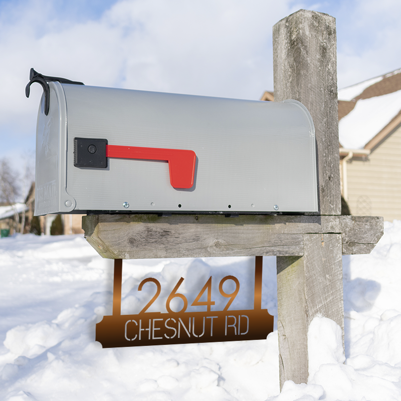 Slate Mailbox Sign
