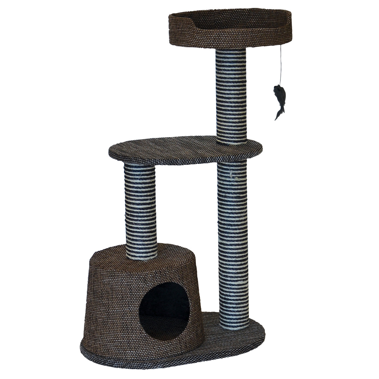 Animal Treasures Cat Tree Scratcher - Bi-Level - 36"