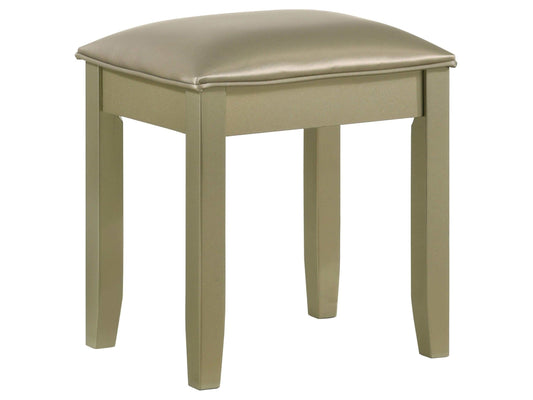 Beaumont Champagne Vanity Stool
