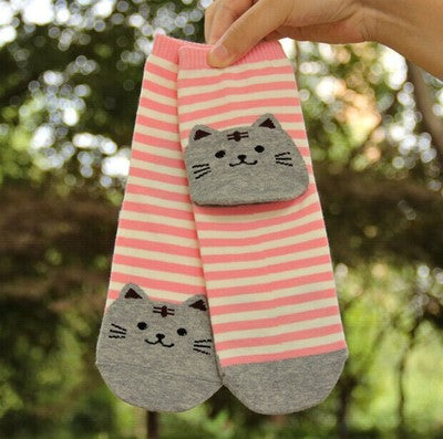 Striped Cat Socks