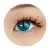 Sweety Crazy Dark Green Demon Eye / Cat Eye
