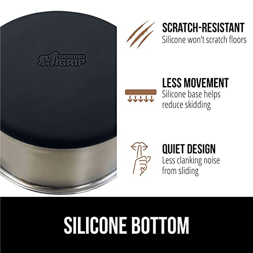 Stainless Steel Metal Dog Bowl Set of 2