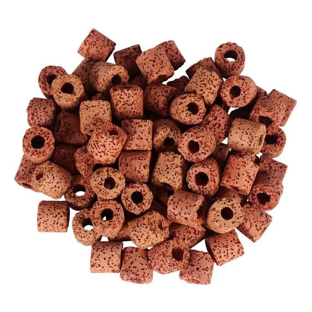 Aquarium Filter Media Bundle Red Respiratory Ring 500g with Net Bag