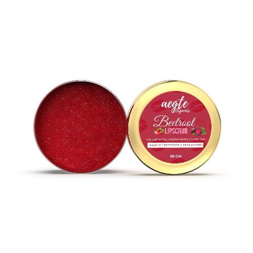 Aegte Beetroot Lip Scrub with Strawberry - 20gms