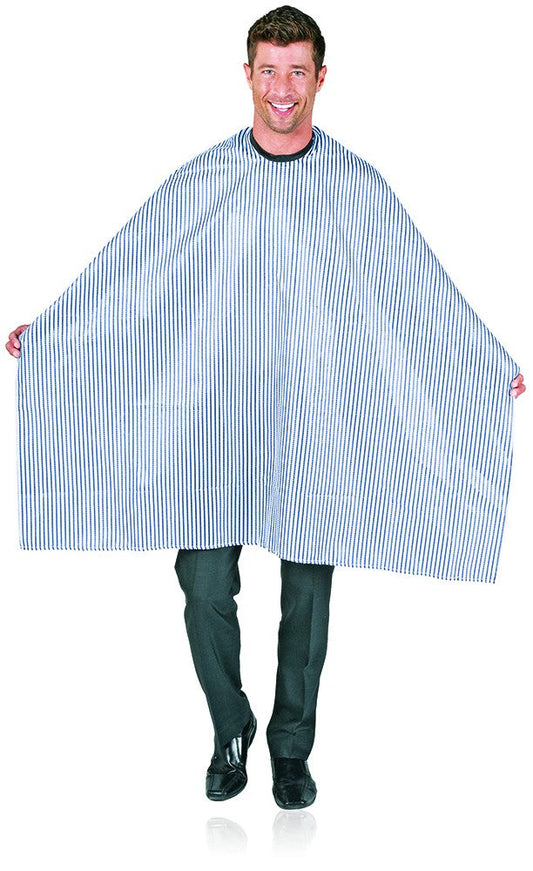 Betty Dain Seersucker Barber Cape White 60"