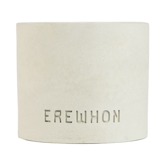 Basil Green Leaves Cement Candle