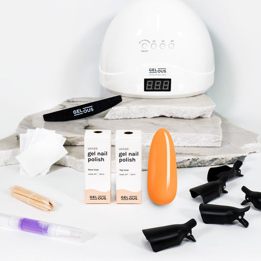 Gelous gel nail polish Bahama Mama Starter Pack - photographed in New Zealand