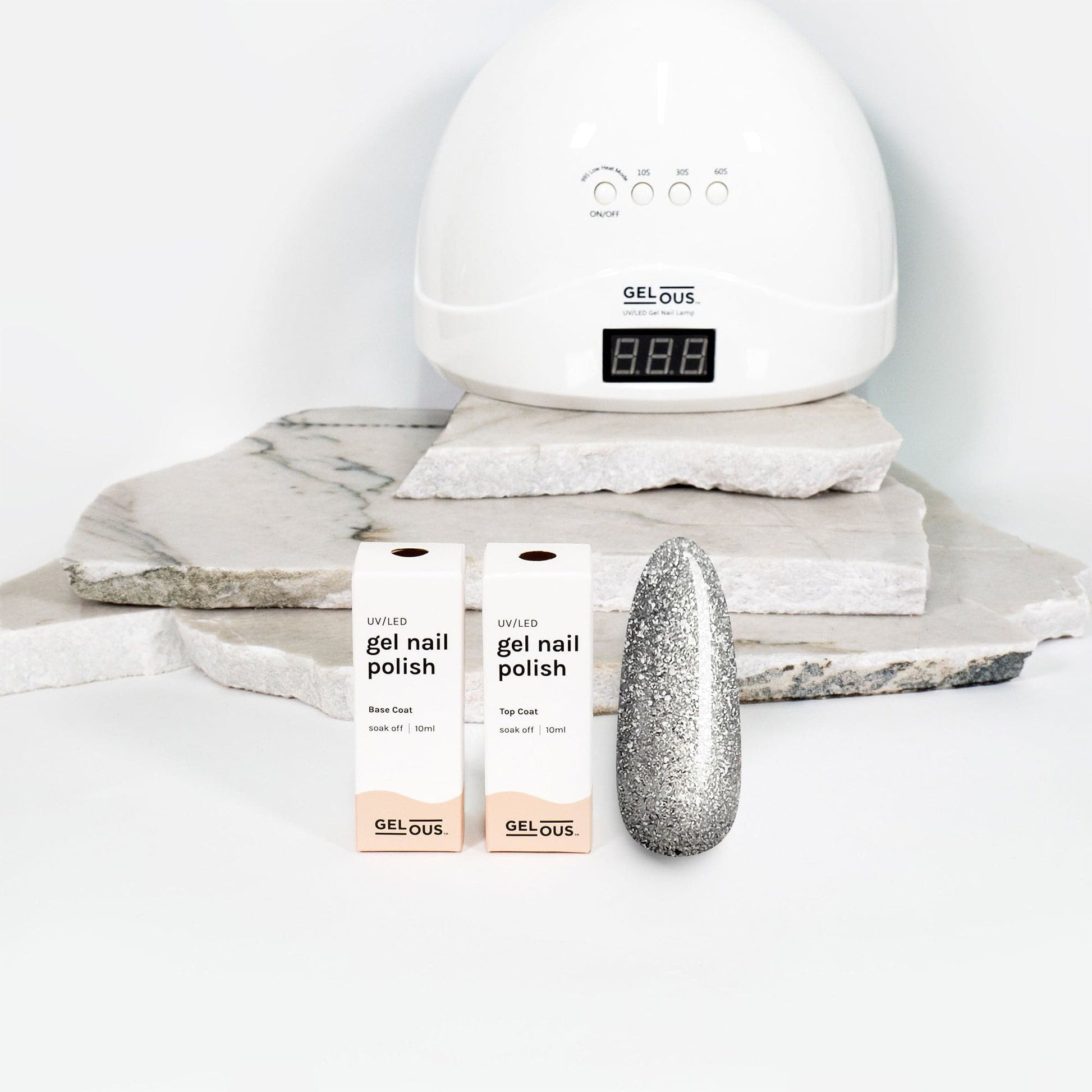 Gelous gel nail polish Silver Lining Basic Pack - photographed in New Zealand