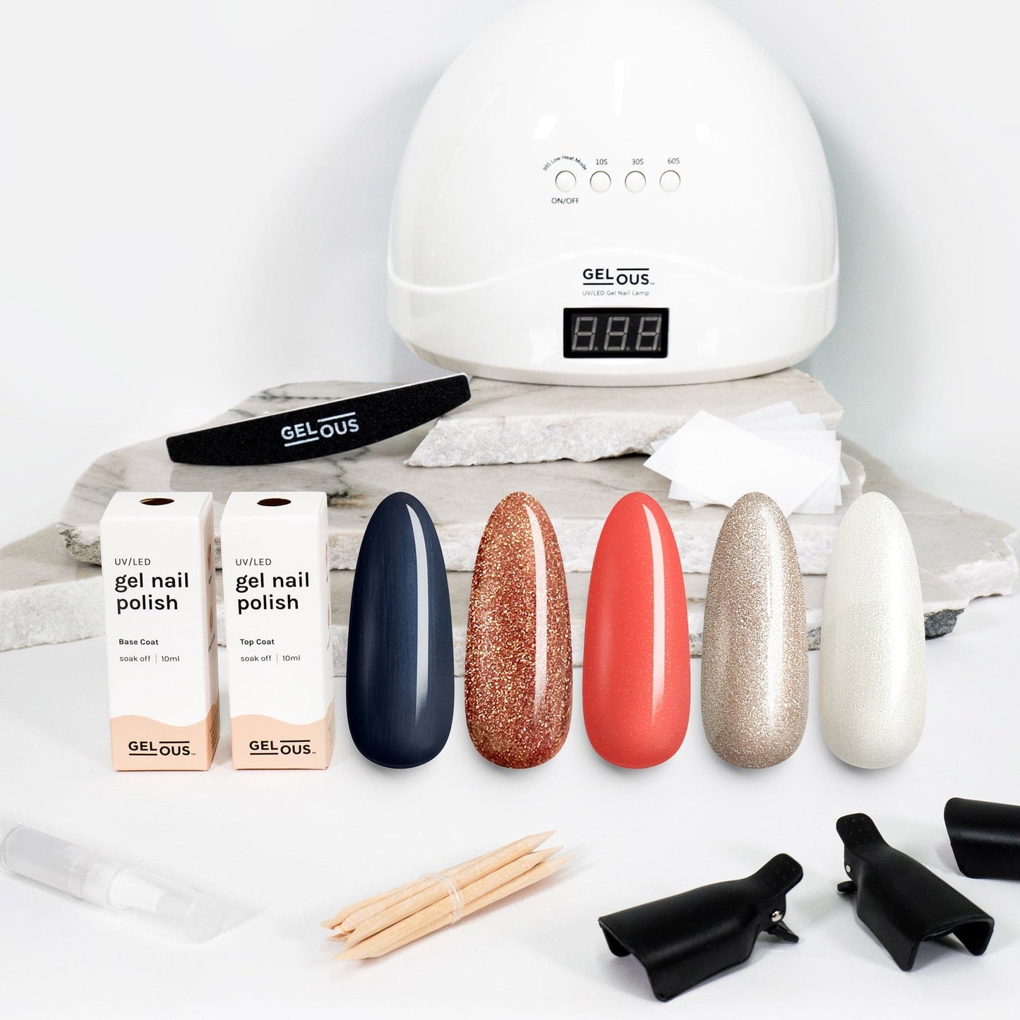 Gelous gel nail polish Sunset Polish Starter Pack - photographed in New Zealand