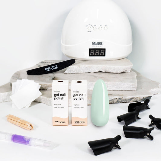 Gelous gel nail polish That's Mint Starter Pack - photographed in New Zealand