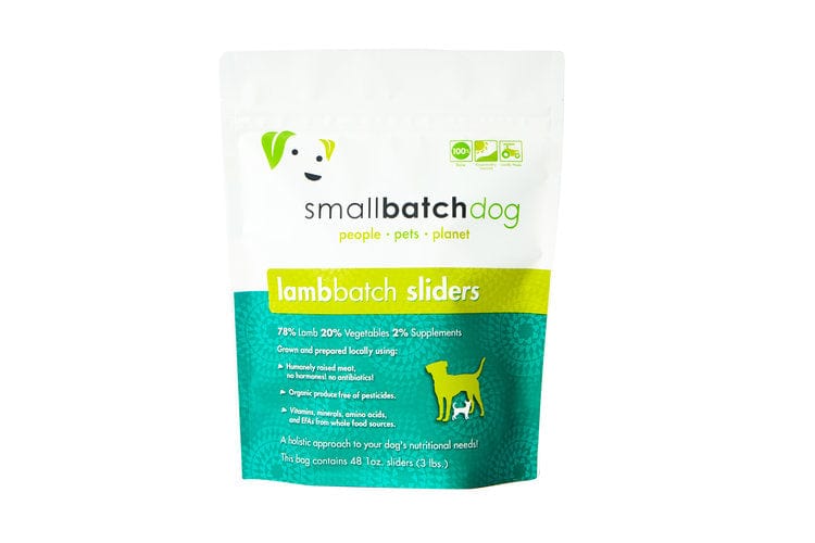 SmallBatch Raw Frozen Lamb Sliders for Dogs