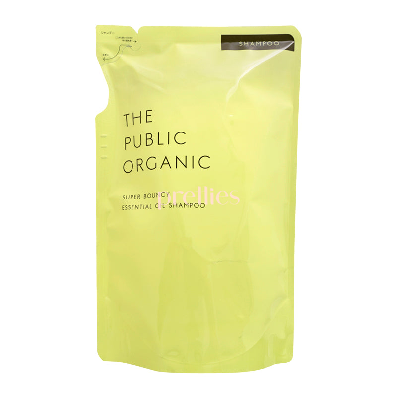 THE PUBLIC ORGANIC Super Bouncy Essential Oil Shampoo (Mandarin Orange & Geranium) (Refill) 400ml