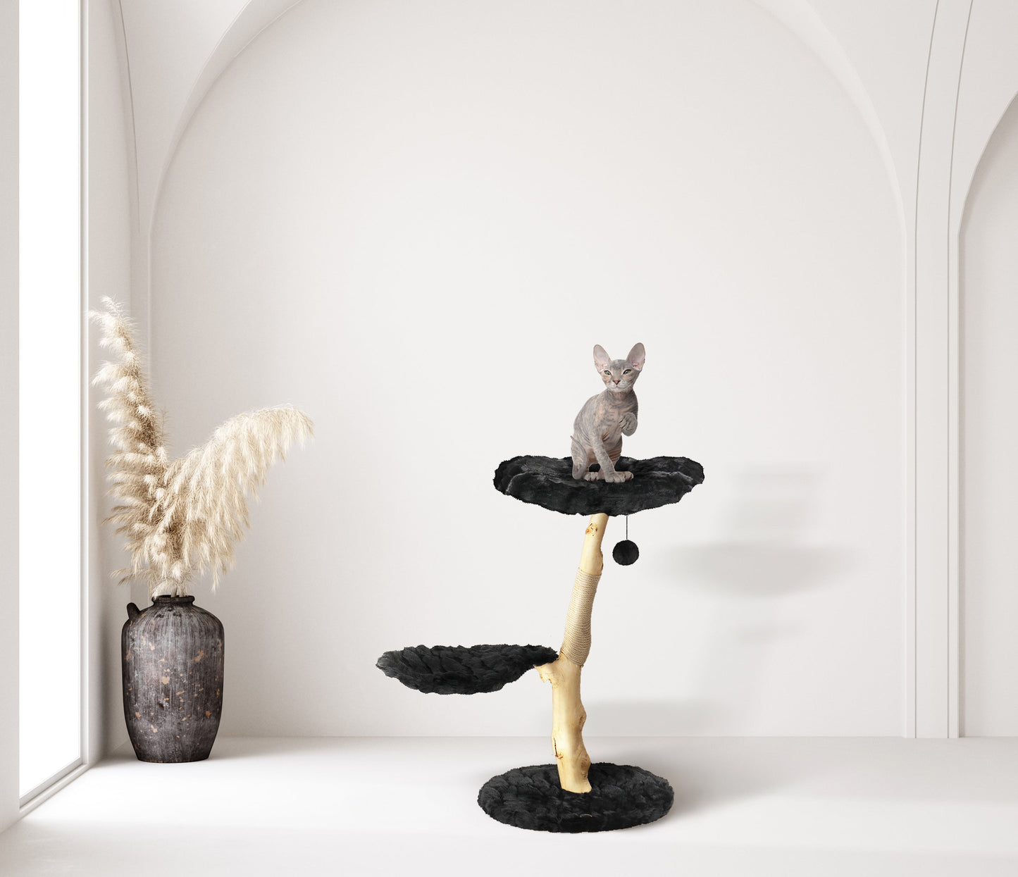 TEDDY NOIR DOS - KBS FLORAL CAT TREE