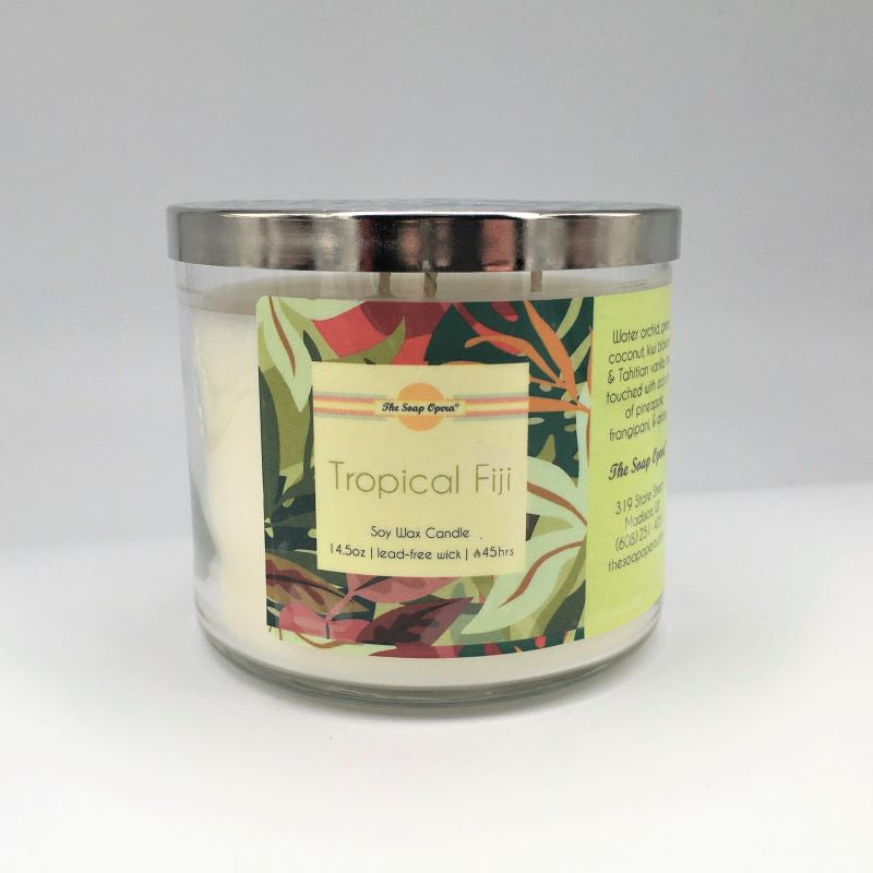 The Soap Opera Soy Wax Candle 14oz 411g - Tropical Fiji