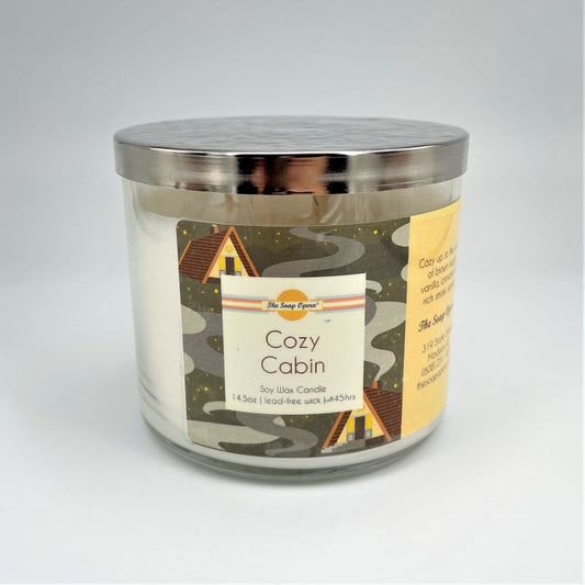 The Soap Opera Soy Wax Candle 14oz 411g - Cozy Cabin
