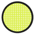 Sweety Crazy Yellow Mesh/Screen with Black Rim